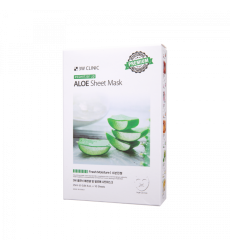 3W CLINIC ESSENTIAL UP SHEET MASK-ALOE 10'S  精華面膜-蘆薈 10'S
